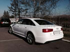 Прокат автомобиля Audi A6 (Ауди) белого цвета 2013 год