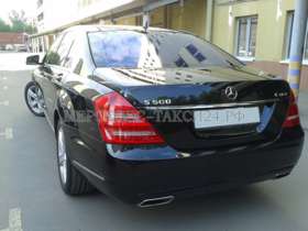 Прокат Mercedes S 221 (Мерседес) черного цвета с черным салоном